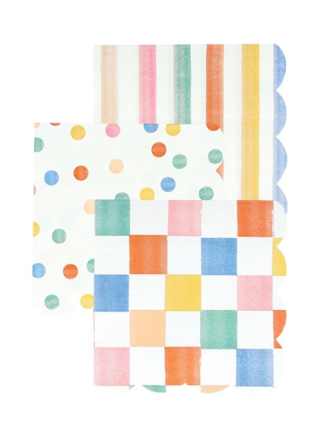Picture of Paper cocktail napkins - Colourful Meri Meri (16pcs)