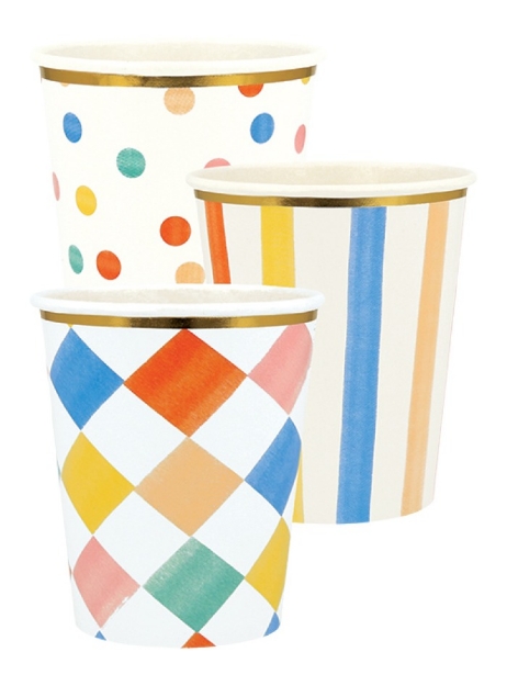Picture of Paper cups - Colourful Meri Meri (8pcs)