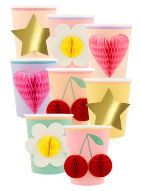Picture of Happy Icons Cups (Meri Meri)(x 8)