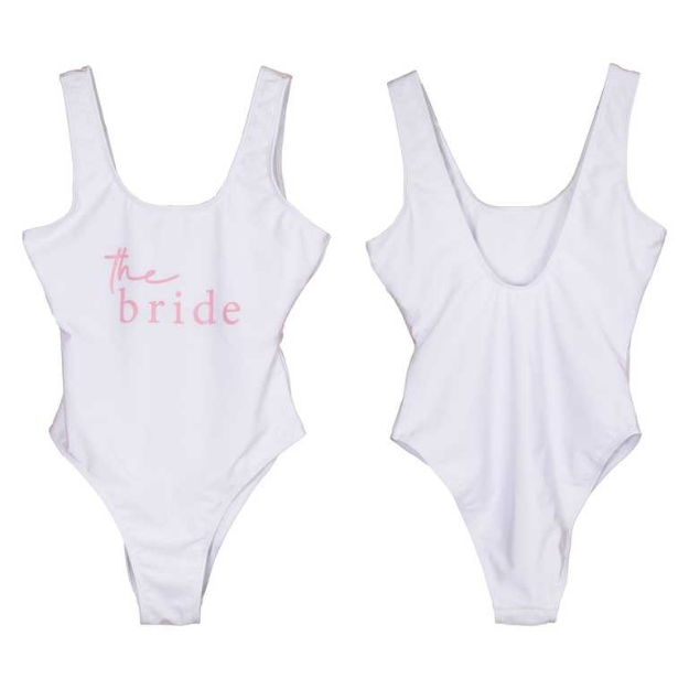 Picture of The Bride swimsuit (White & Pink) 