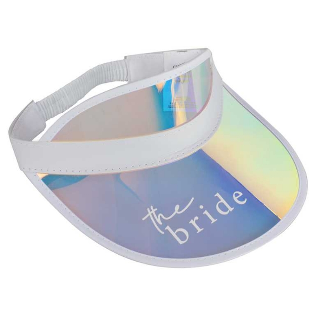 Picture of Holographic visor hat - Bride 