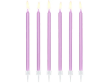 Picture of Cake candles long - Lilac (12pcs)