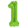 Picture of Foil Balloon Number "1", green, 1m