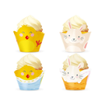 Picture of Cupcake cases - Chicken and Bunny (4pcs)