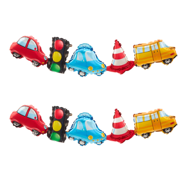 Picture of Foil balloon garlands - Cars (2pcs)