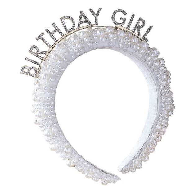 Picture of Headband - Birthday girl with pearls