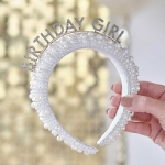 Picture of Headband - Birthday girl with pearls