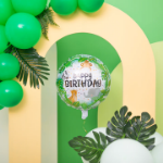 Picture of Foil Balloon Happy birthday - Jungle animals
