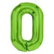 Picture of Foil Balloon Number "0", green, 1m