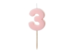Picture of Pastel pink candle 3 