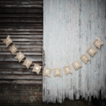 Picture of Just Married Hessian Burlap Bunting