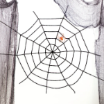 Picture of Halloween decoration Plush spider web, black