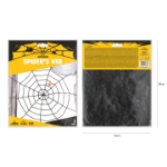 Picture of Halloween decoration Plush spider web, black
