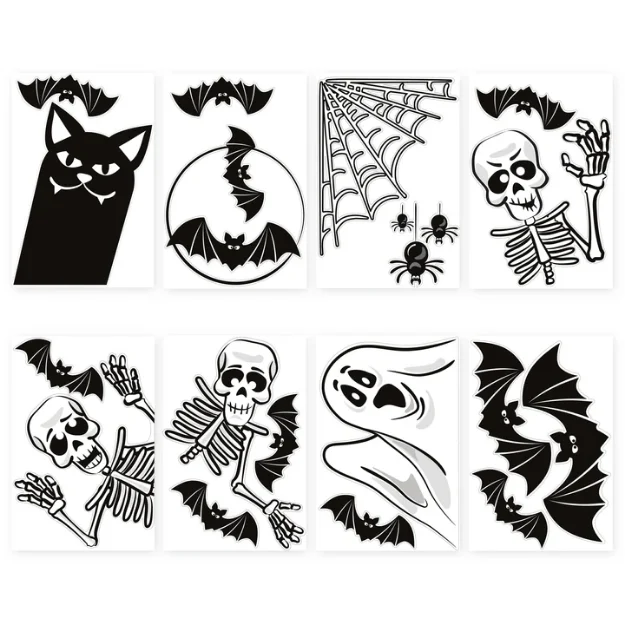 Picture of Window decoration stickers - Spooky (20pcs)