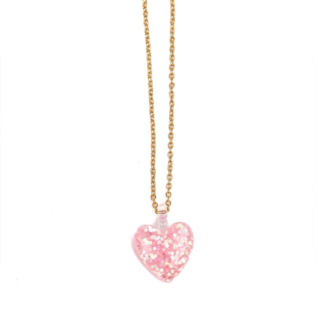 Picture of Great Pretenders  Heart necklace with glitter