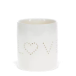Picture of Glossy ceramic tealight holder - Love