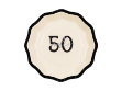 Picture of Side paper plates - Hello 50 (6pcs)