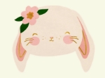 Picture of Napkins - Bunny with flower (20pcs)