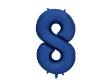 Picture of Foil Balloon Number "8", 86cm, navy blue