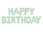 Μπαλόνια σετ HAPPY BIRTHDAY μέντα
