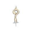Picture of Cake candle -Question mark gold