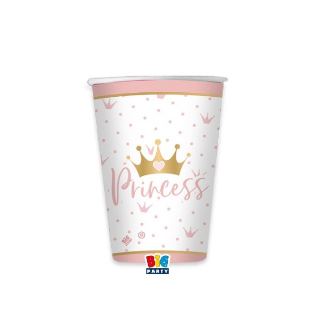 Χάρτινα ποτήρια - Princess (8τμχ) 