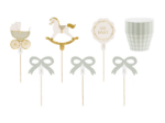 Διακοσμητικές θήκες για cupcakes και sticks - Baby (6+6τμχ)