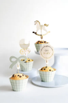 Διακοσμητικές θήκες για cupcakes και sticks - Baby (6+6τμχ)