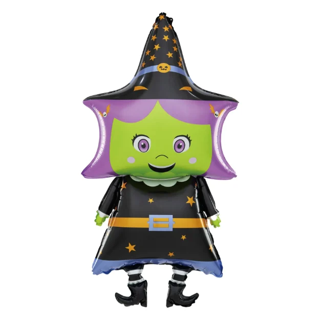 Picture of Foil balloon Witch (green)