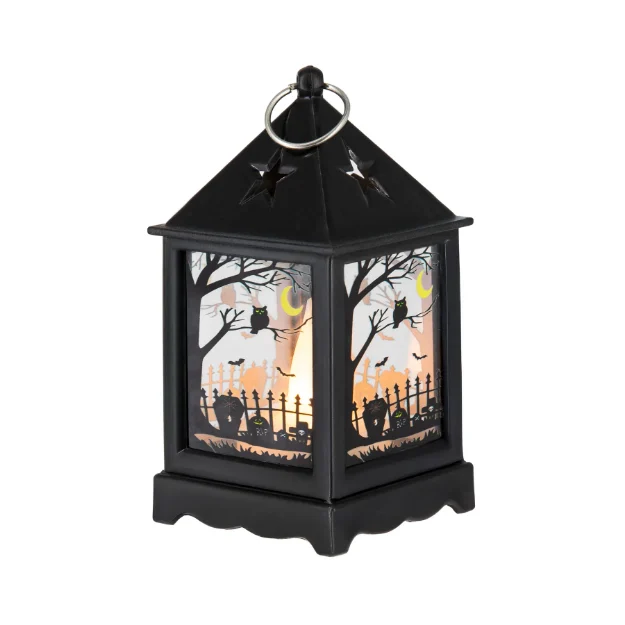 Picture of Latern led lamp - Halloween landscape