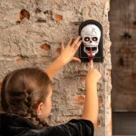 Κουδούνι Halloween με τρομακτικούς ήχους - Σκελετός