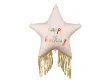 Εικόνα της Μπαλόνι foil αστέρι (large) - Happy birthday με κρόσσια (72εκ)