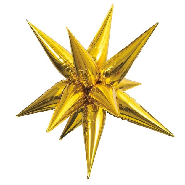 Picture of Foil balloon star 3D - Gold (69cm)