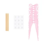 Picture of Cake toppers - Pink bows DIY (10 pcs)