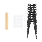 Picture of Cake toppers - Black bows DIY (10 pcs)