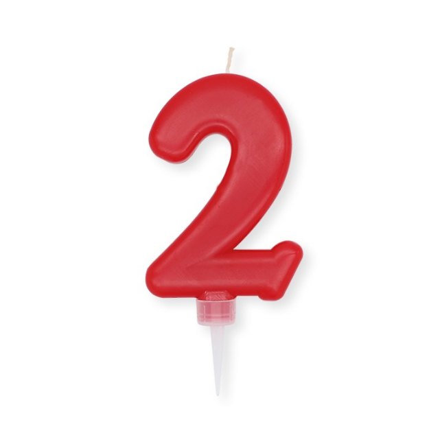 Picture of Candle number 2 red