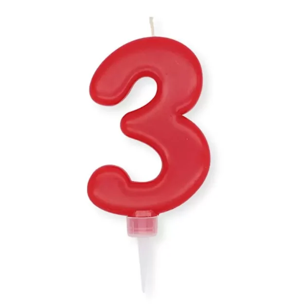 Picture of Candle number 3 red