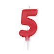 Εικόνα της Κερί αριθμός 5 κόκκινο
