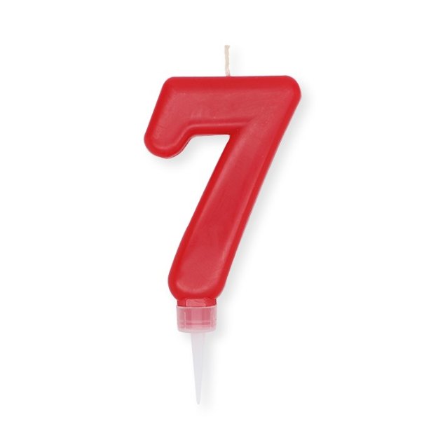 Picture of Candle number 7 red