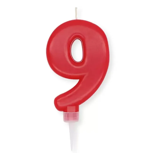 Picture of Candle number 9 red