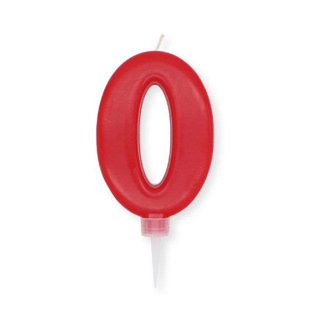 Picture of Candle number 0 red
