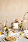 Picture of Candle number 3 white with flower petals