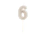 Picture of Candle number 6 white