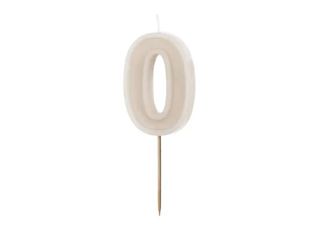 Picture of Candle number 0 white