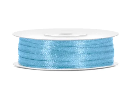 Show details for Satin Ribbon - Light blue (0,3cm x 50m) Picture of Satin Ribbon - Light blue (0,3cm x 50m)