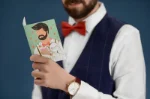 Picture of Card with enamel pin Groom