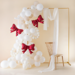 Μπαλόνια foil - Κόκκινοι φιόγκοι (3τμχ)