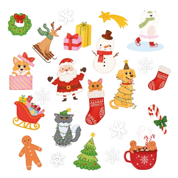 Προσωρινά Τατουάζ - Christmas (20τμχ)