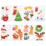 Χριστουγεννιάτικα αυτοκόλλητα για τζάμι (30τμχ)