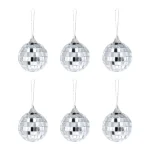 Χριστουγεννιάτικα στολίδια- Ντίσκο μπάλες 5εκ (6τμχ)